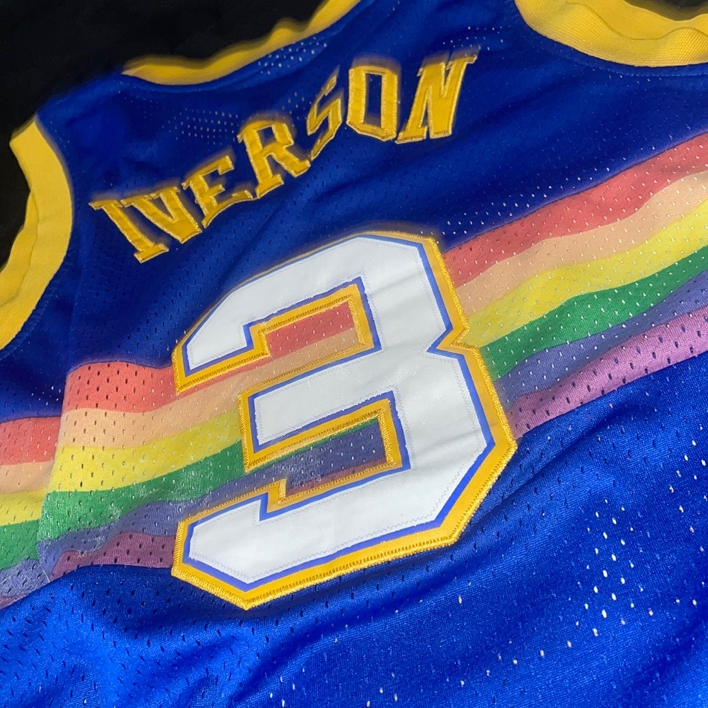 RARE!!!!!   Denver Nuggets ALLEN IVERSON JERSEY